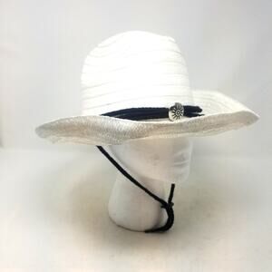 Foldable Sun Hat‎ White Travel One Size